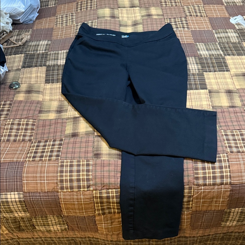 Black Stretch Ponte Pants